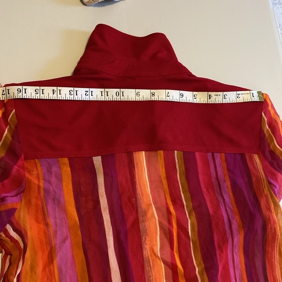 Joseph Ribkoff 100% Silk Crop Bolero Style Lightweight Jacket, Size 12 - Picture 11 of 12